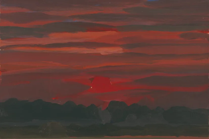 expositie ger de greef ondergaande zon