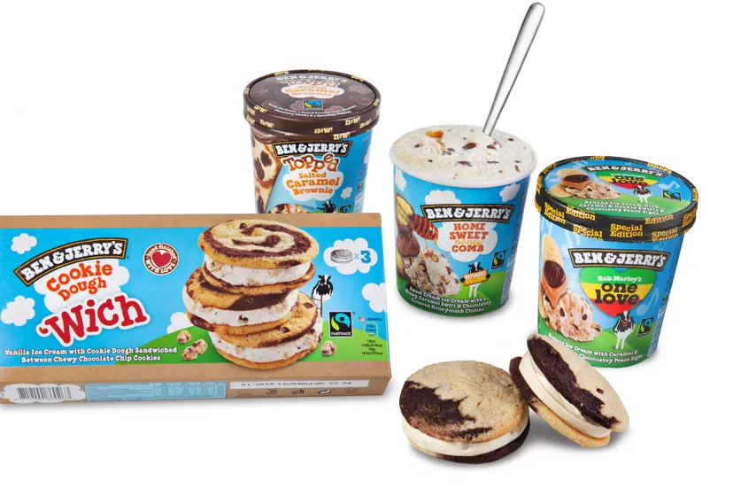 stockbeeld 4 smaken ben jerrys