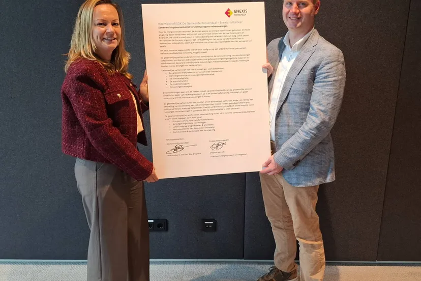 Ondertekening intentieverklaring Enexis - Evelien van der Star - Tommie Mertens