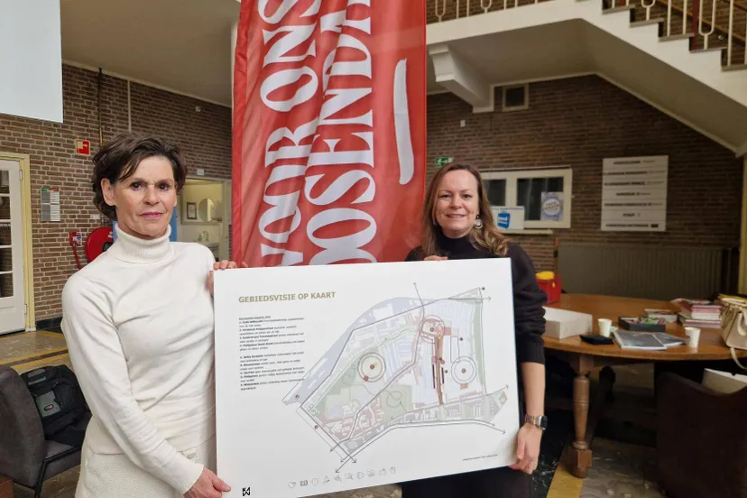 20260313 Tonny vd Ven Alwel en wethouder Evelien van der Star - Gebiedsvisie Kalsdonk