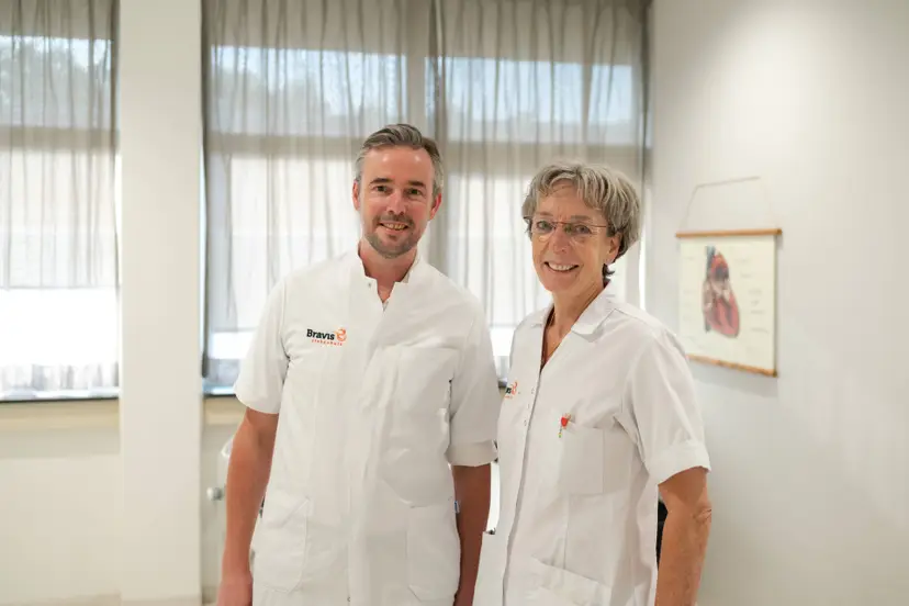 Reinhart Dorman cardioloog en Yvonne Taal verpleegkundige ACS-polikliniek