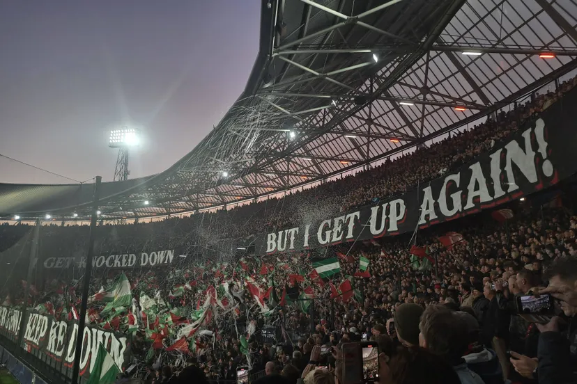 spandoek van feyenoord tegen internazionale milaan 5 3 2025