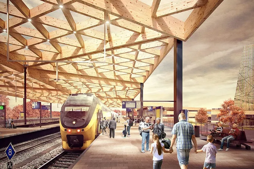 perron nieuwe station ede wageningen foto spoorzone 1024x576