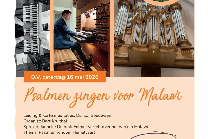 Poster Psalmzangavond Lunteren DV 16 mei 2026