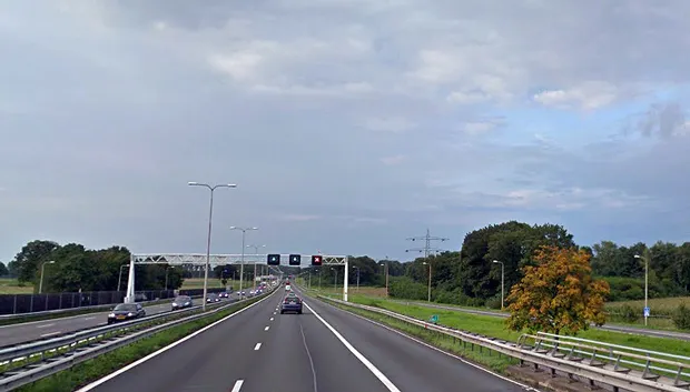 a2 bij urmond richting eindhoven