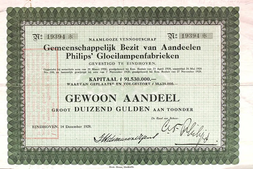 aandeel philips aan toonder