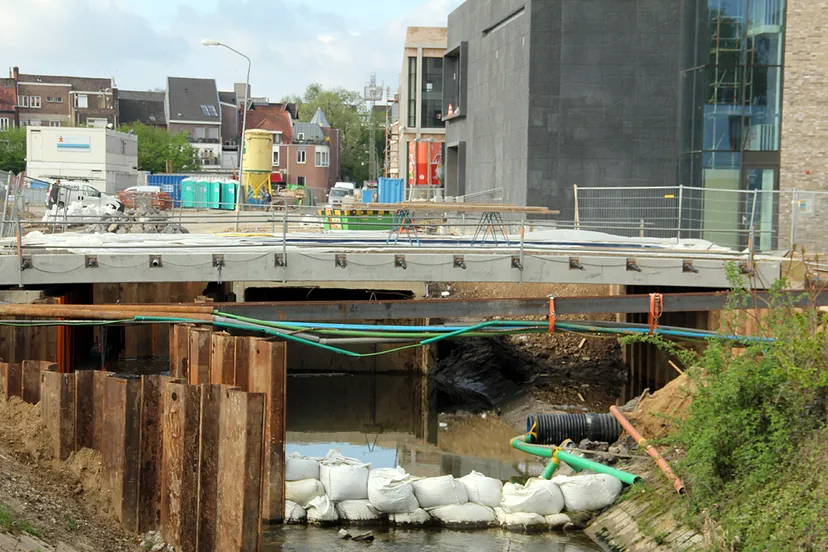 aanleg brug ligne linde