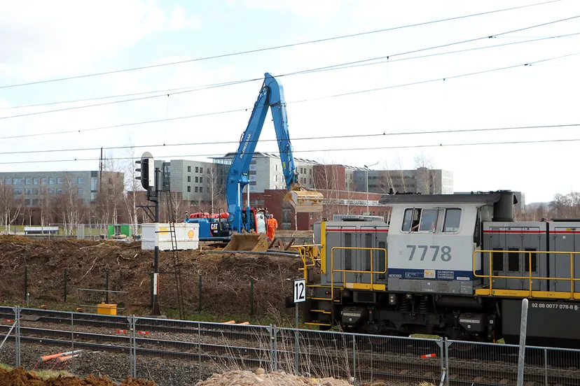 aanleg fietstunnel onder spoor raadskuilderweg geleen 2