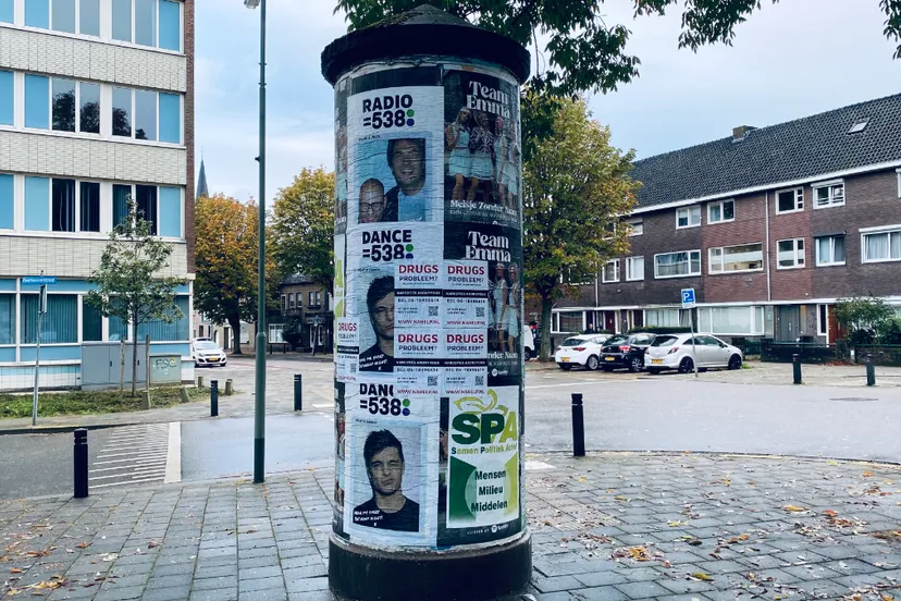 aanplakzuil in sittard