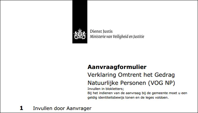 aanvraag vog