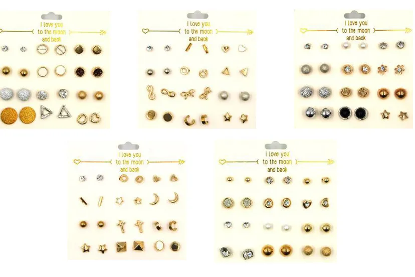 action oorbellen 12 paar