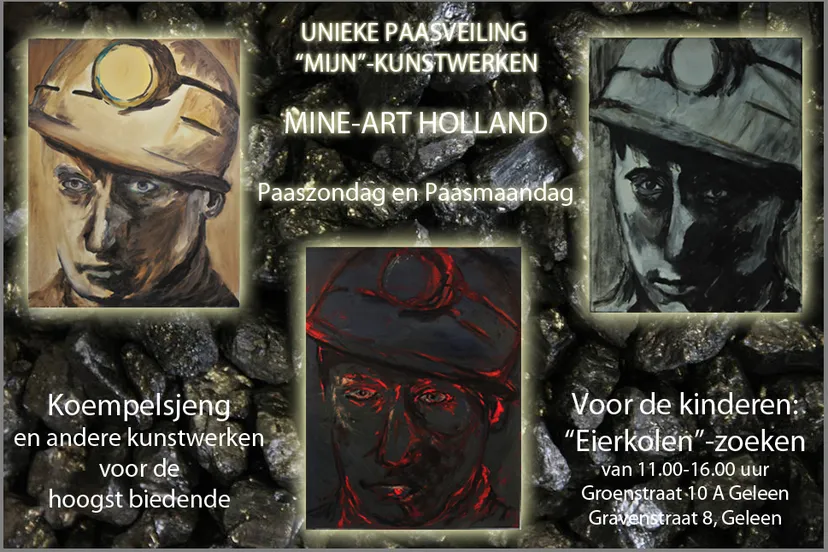 affiche paasveiling mine art holland