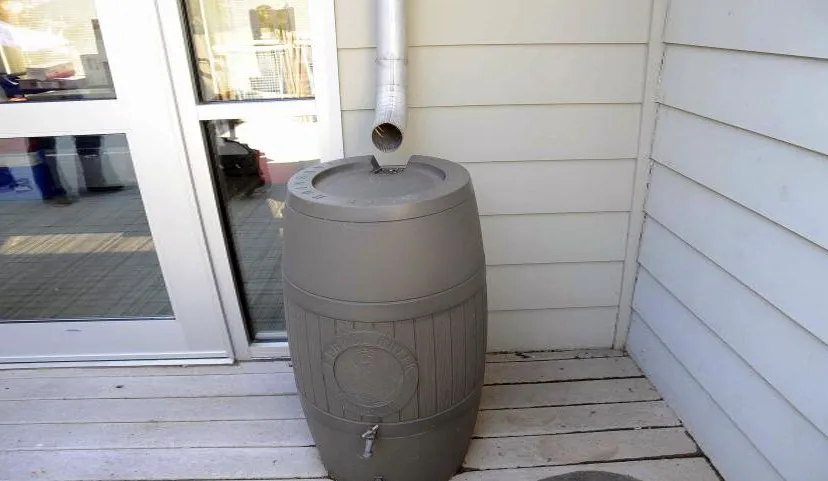 afkoppelen regenwater regenton