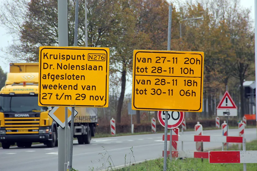 afsluiting kruispunt