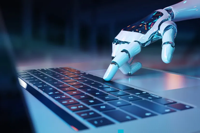 ai robot programmeert computer