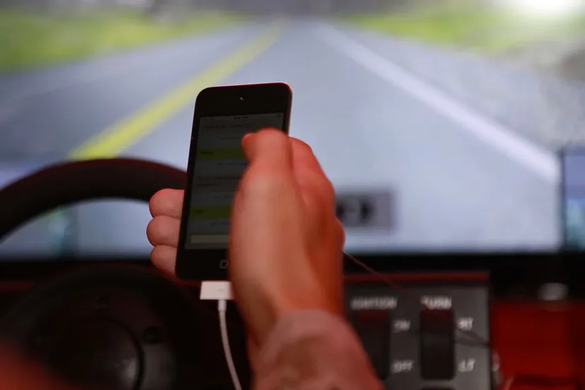 appen acher het stuur