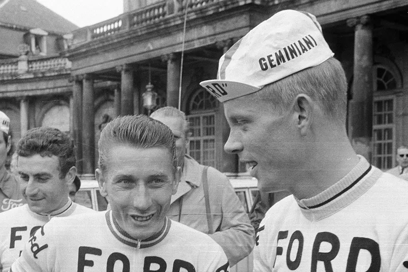 arie den hartog en jacques anquetil 1966