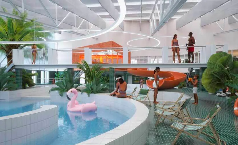 artist impression zwembad glanerbrook na de verbouwing