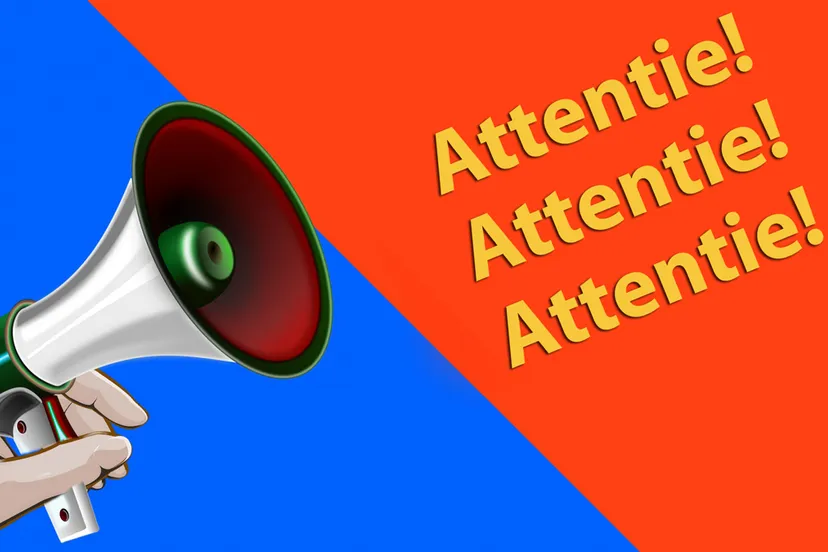 attentie reclameslogan