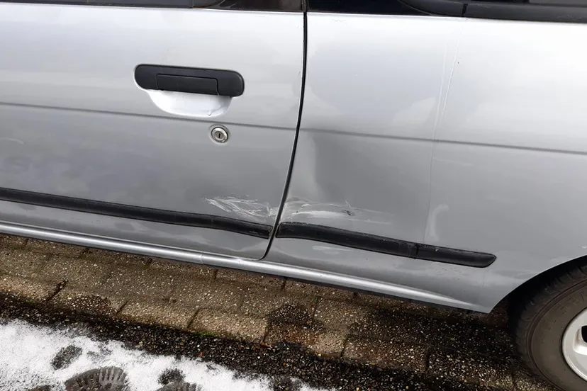 auto beschadigd in munstergeleen