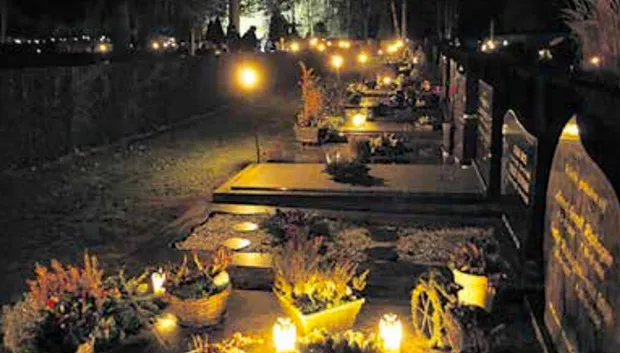 begraafplaats lichtjesavond 19 januari