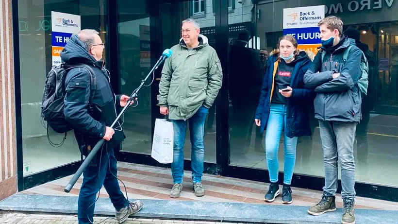 bie os interview op straat