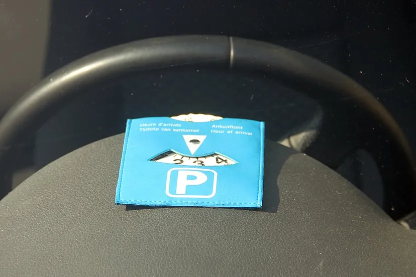 blauwe zone parkeerschijf