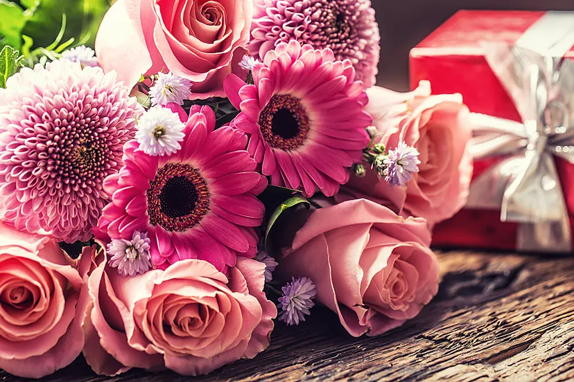 boeket bloemen cadeau