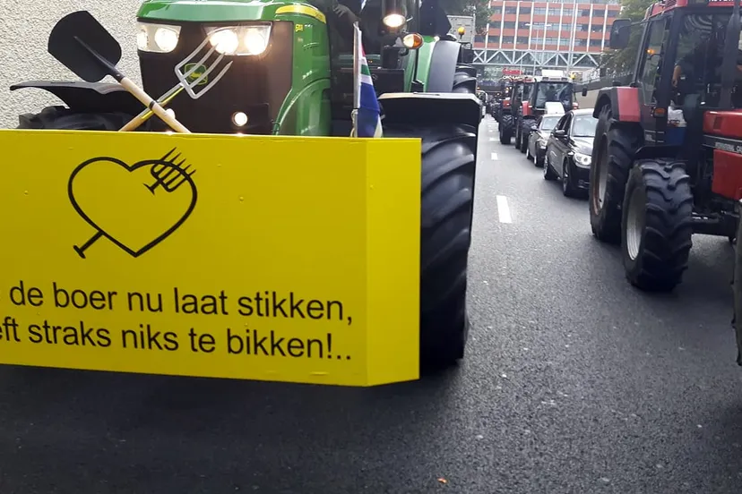boerenprotest in den haag foto guus queisen