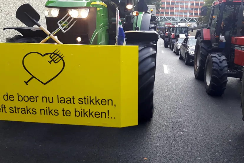 boerenprotest in den haag foto guus queisen