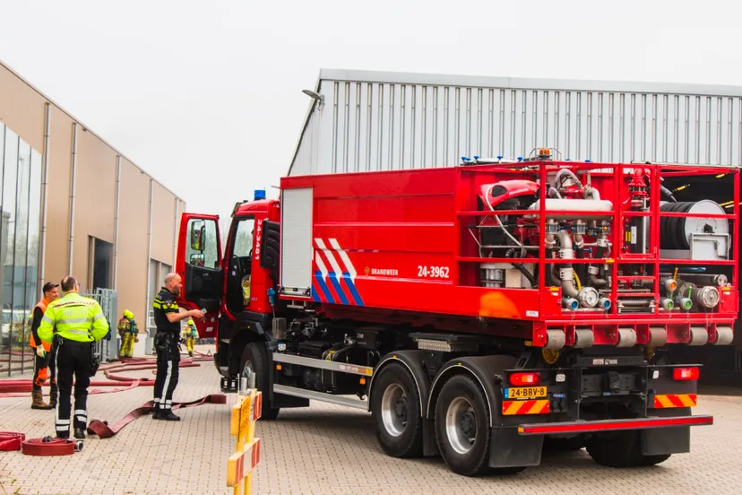 brand bij vahsen industriestraat sittard foto bjorn de hoog