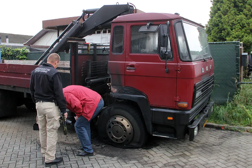 brand vrachtauto hazenpad 1