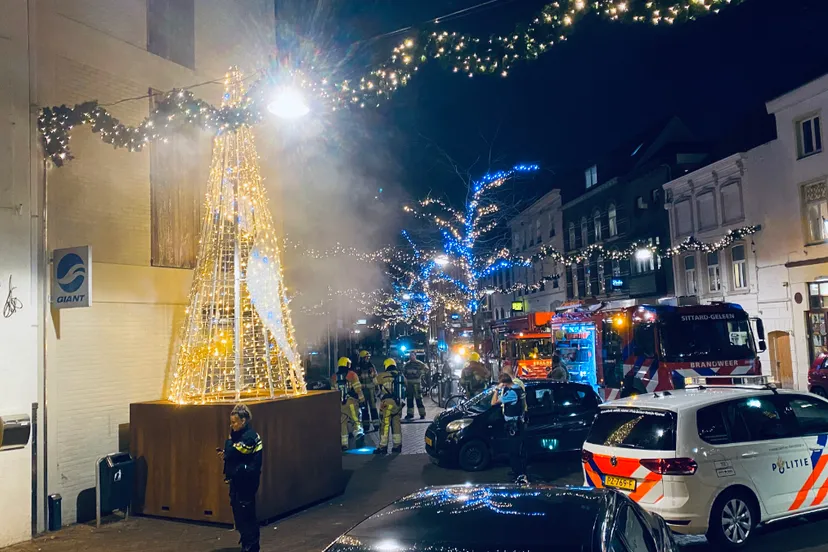 brandweer bij giant store sittard