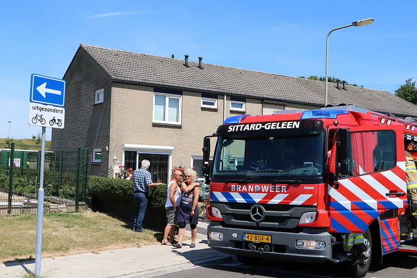 brandweer in geraniumstraat sittard