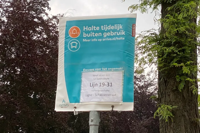 bushalte nolenslaan sittard tijdelijk opgeheven