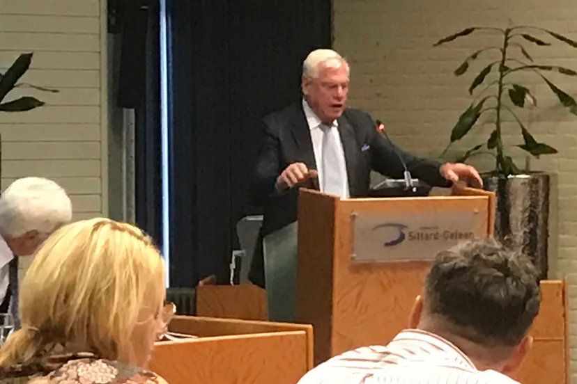 chris rutten aan het woord tijdens de presentatie 16 september 2019