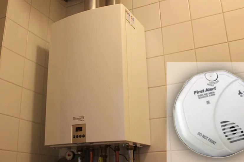 co en rookmelder cv installatie