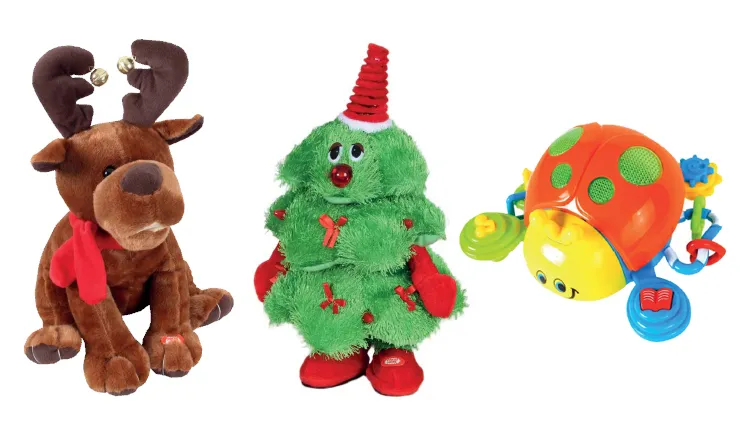 dansende kerstboom en dansend rendier van cranenbroek