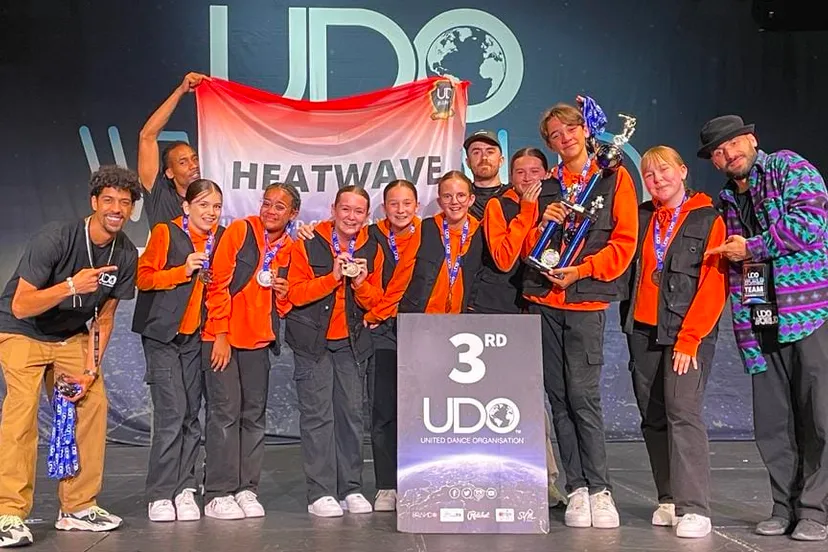 dansstudio rick schmitz heatwave brons op wk streetdance 2023 udo in blackpool