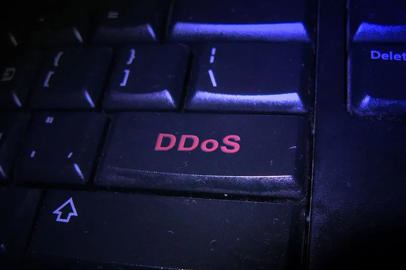 ddosknop op toetsenbord computer