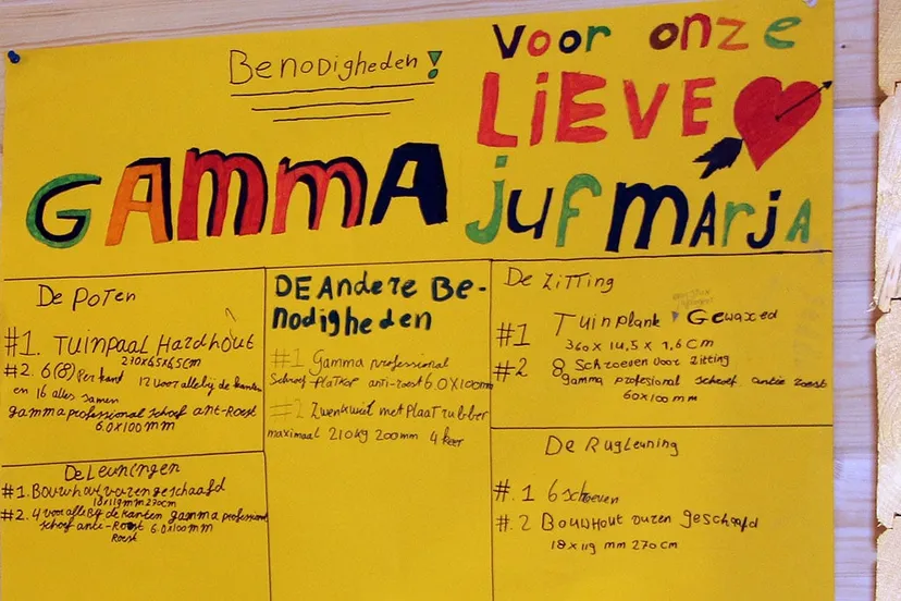 driesprong gamma bankje voor de juf 3