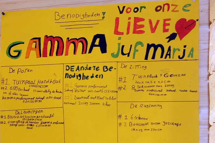 driesprong gamma bankje voor de juf 3