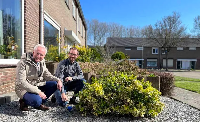 eerste sensor in pientere tuin in geleen