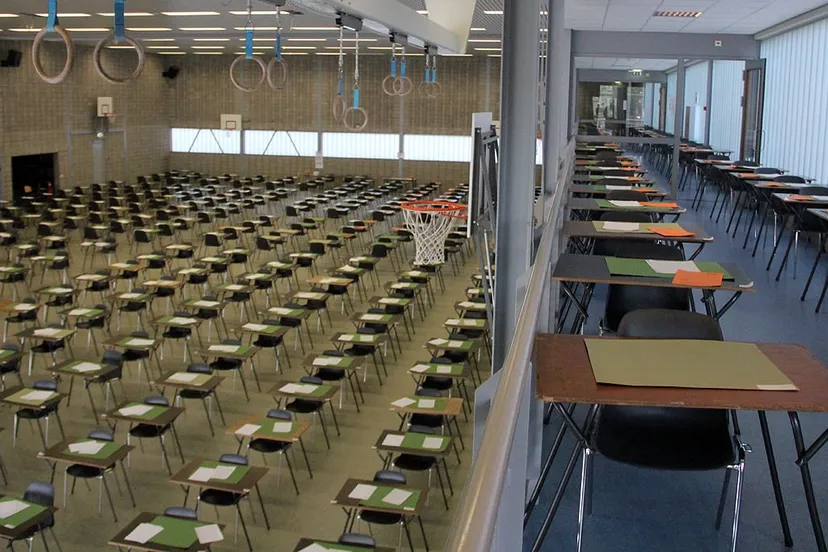 eindexamen sporthal examenzaal trevianum