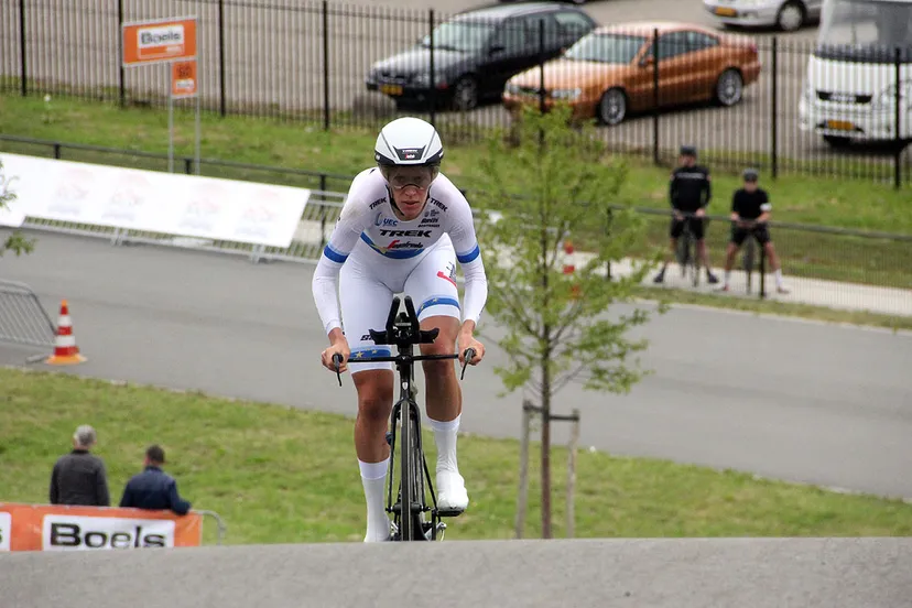 ellen van dijk tijdens boels ladies tour op tdbp sittard