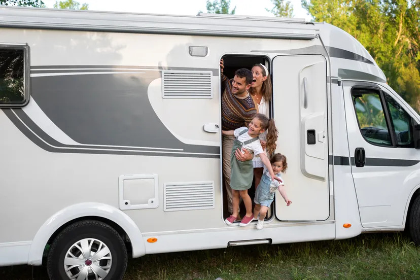 eropuit met de camper