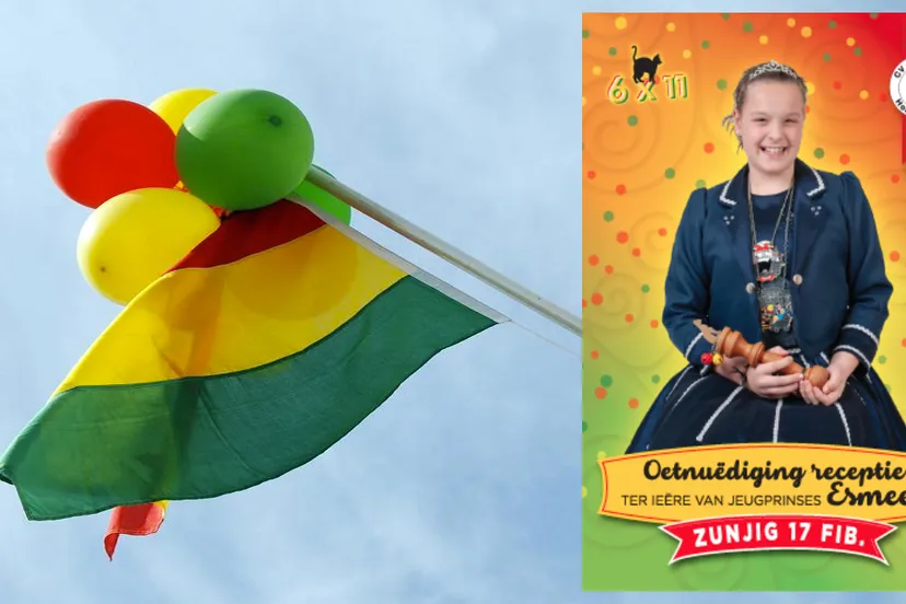 esmee cv de katers carnavalsdriekleur rood geel groen vlag