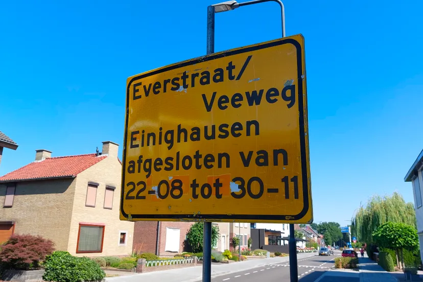 everstraat veeweg afgesloten 2022