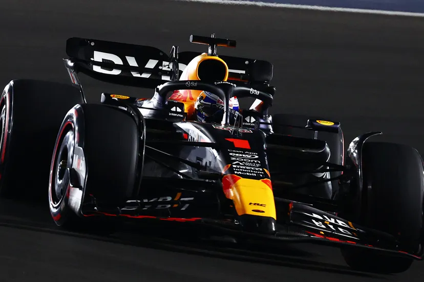 f1gp18 max verstappen tijdens de race in qatar