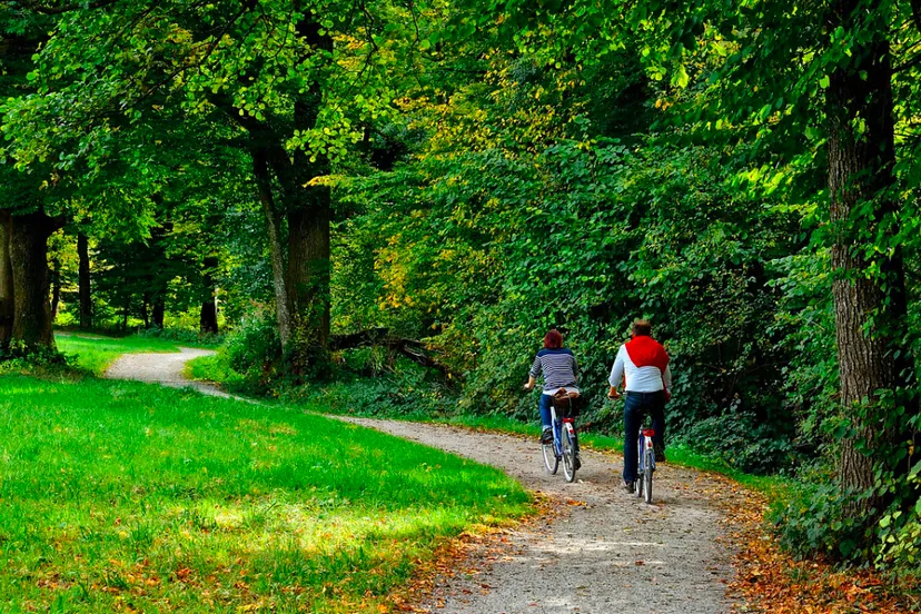 fietsers sport beweging